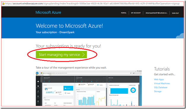 Microsoft Azure Sign up 6