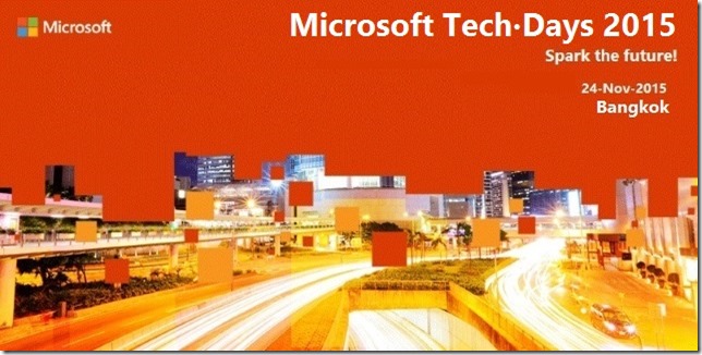 Microsoft Tech.Days 2015 | Spark the future