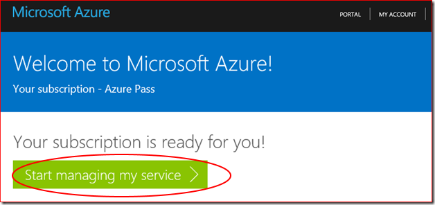 Try Microsoft Azure Pass