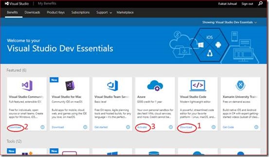 Visual Studio Dev Essentials